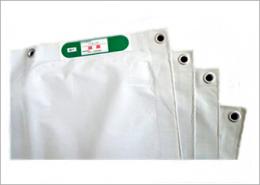 防炎シート 白(0.6m × 6.3m)　3枚　日本防炎協会認定品