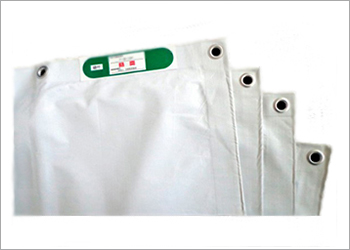 防炎シート 白(1.2m × 6.3m) 5枚 日本防炎協会認定品足場材などの販売 